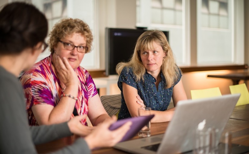 women in a meeting