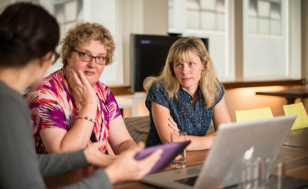 Small World Social Breastfeeding Support Project ABA Counsellors Janette Timmermans (wearing Glass) and Leanne Bromley.