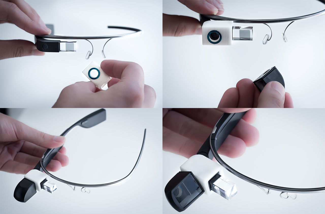 google glass setup with mirror